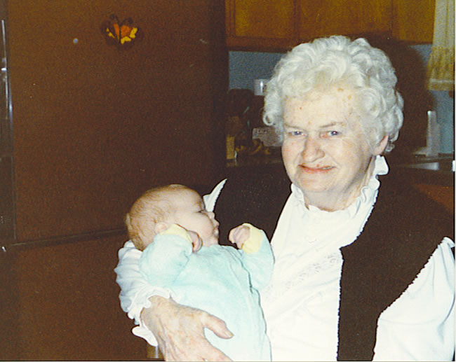 James with his great grandmother Margaret